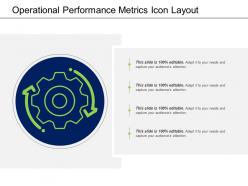 Operational performance metrics icon layout