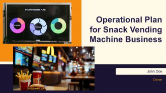 Operational Plan For Snack Vending Machine Business PPT Designs AT