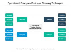 Operational principles business planning techniques ppt powerpoint presentation file pictures cpb
