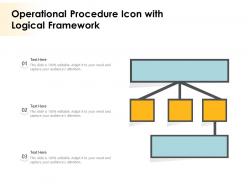 Operational procedure icon with logical framework