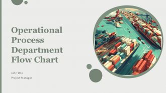 Operational Process Department Flow Chart PPT Mockup AT