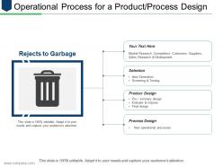 Operational Process For A Product Process Design Ppt Model Influencers