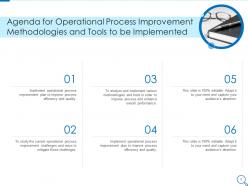 Operational process improvement methodologies and tools to be implemented complete deck