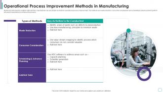 Operational Process Improvement Methods In Manufacturing