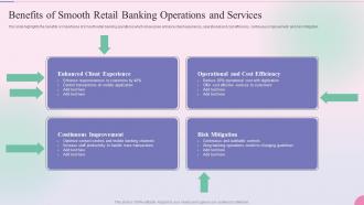 Operational Process Management In The Banking Services Benefits Of Smooth Retail Banking Operations