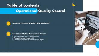 Operational Quality Control Powerpoint Presentation Slides Multipurpose Slides