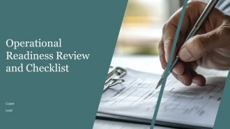 Operational Readiness Review And Checklist PPT Sample AT