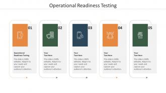 Operational Readiness Testing Ppt Powerpoint Presentation Inspiration Backgrounds Cpb