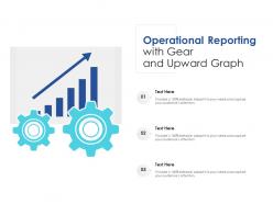 Operational Reporting With Gear And Upward Graph