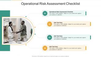 Operational Risk Assessment Checklist In Powerpoint And Google Slides Cpb