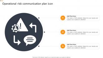 Operational Risk Communication Plan Icon