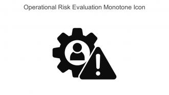Operational Risk Evaluation Monotone Icon In Powerpoint Pptx Png And Editable Eps Format