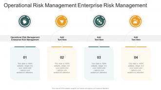 Operational Risk Management Enterprise Risk Management In Powerpoint And Google Slides Cpb