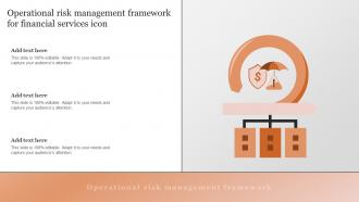 Operational Risk Management Framework For Financial Services Icon
