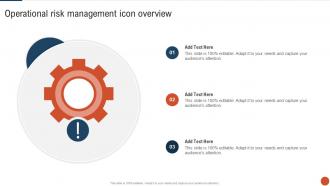 Operational Risk Management Icon Overview
