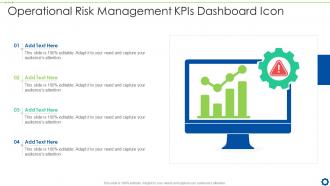 Operational Risk Management KPIs Dashboard Snapshot Icon