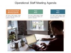 Operational staff meeting agenda ppt powerpoint presentation infographic template infographics cpb