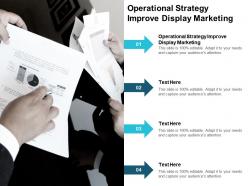 Operational strategy improve display marketing ppt powerpoint presentation gallery cpb