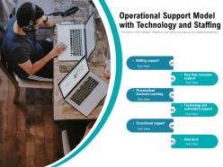 Operational support model with technology and staffing