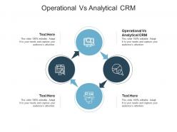Operational vs analytical crm ppt powerpoint presentation layouts clipart images cpb