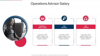 Operations Advisor Salary In Powerpoint And Google Slides Cpb