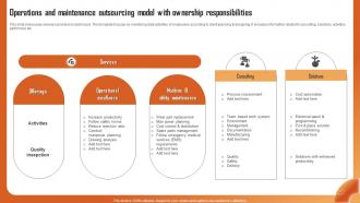 Operations And Maintenance Outsourcing Model With Ownership Responsibilities