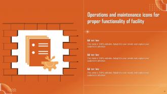 Operations And Maintenance Powerpoint Ppt Template Bundles Professional Downloadable