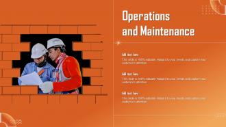 Operations And Maintenance Ppt Powerpoint Presentation File Sample