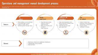 Operations And Management Manual Development Process