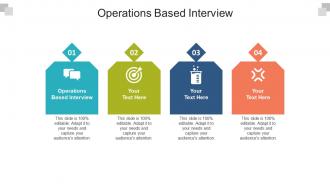 Operations based interview ppt powerpoint presentation show designs cpb