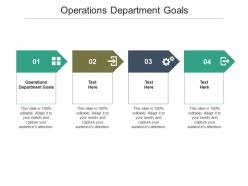 Operations department goals ppt powerpoint presentation icon cpb
