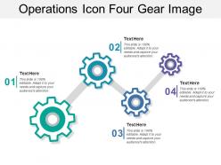 Operations icon four gear image