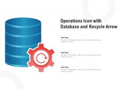 Operations Icon With Database And Recycle Arrow