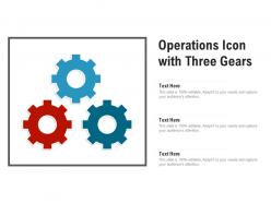 Operations icon with three gears