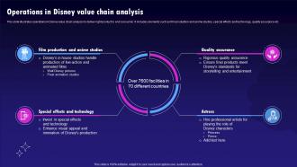 Operations In Disney Value Chain Analysis