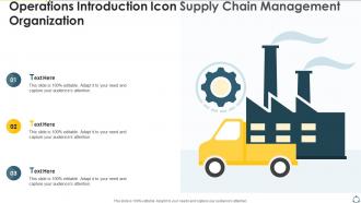 Operations Introduction Icon Supply Chain Management Organization