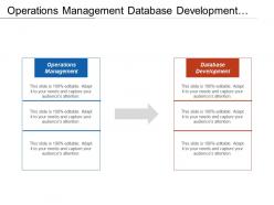 Operations management database development product sampling data structure cpb