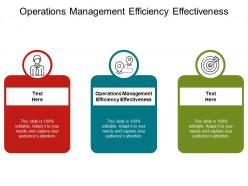 Operations management efficiency effectiveness ppt powerpoint presentation portfolio cpb