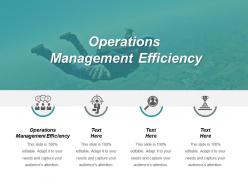 Operations management efficiency ppt powerpoint presentation file gallery cpb