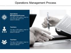 Operations management process ppt powerpoint presentation styles graphic tips cpb