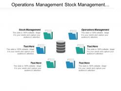 Operations management stock management strategic alliance lean six sigma cpb