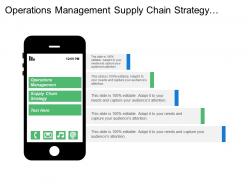 Operations management supply chain strategy supply chain planning