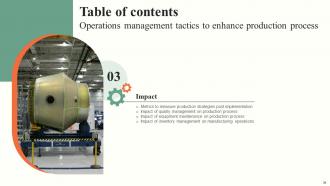 Operations Management Tactics To Enhance Production Process Powerpoint Presentation Slides Strategy CD V Analytical Attractive