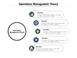 Operations management theory ppt powerpoint presentation visual aids ideas cpb