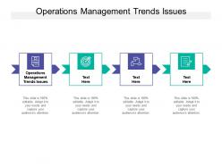 Operations management trends issues ppt powerpoint presentation aids cpb