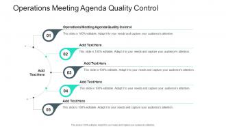 Operations Meeting Agenda Quality Control In Powerpoint And Google Slides Cpb