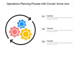 Operations planning process with circular arrow icon
