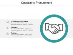 Operations procurement ppt powerpoint presentation layouts clipart images cpb