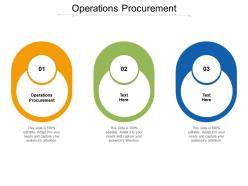Operations procurement ppt powerpoint presentation slides graphics tutorials cpb
