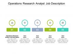 Operations research analyst job description ppt powerpoint presentation inspiration gallery cpb